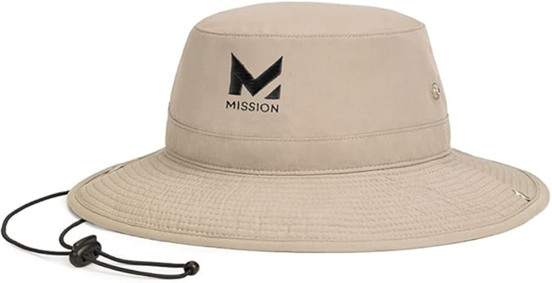 unisex wide brim cooling hat