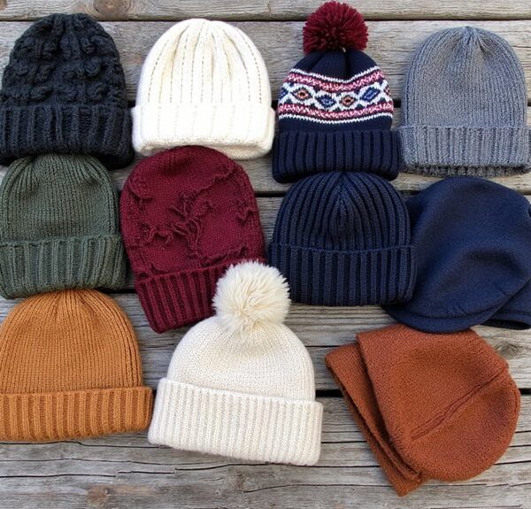 warm and stylish knit caps