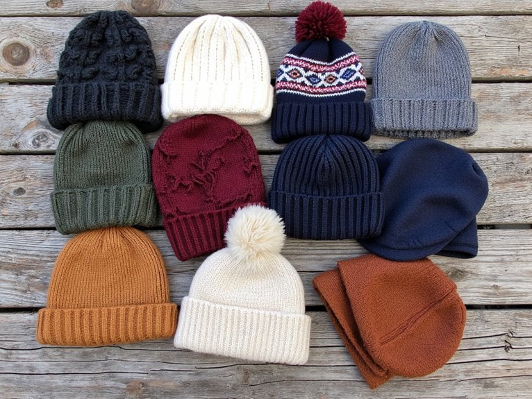 warm and stylish knit caps