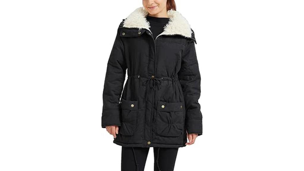warm faux lamb wool jacket