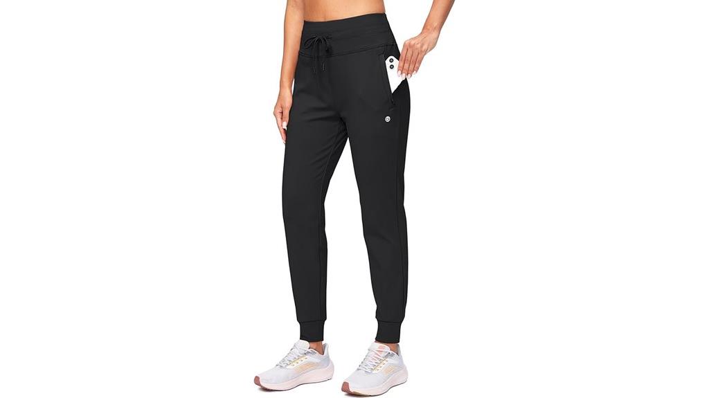 warm high waisted joggers