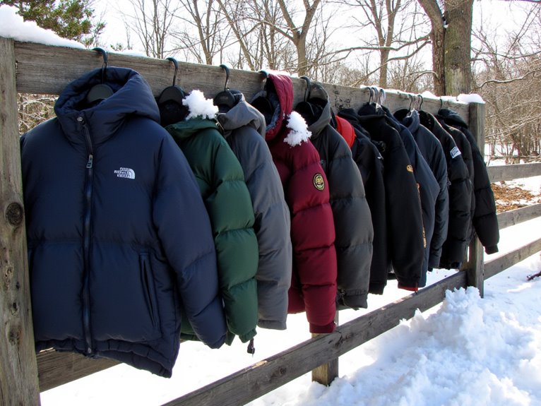 warm winter puffy coats