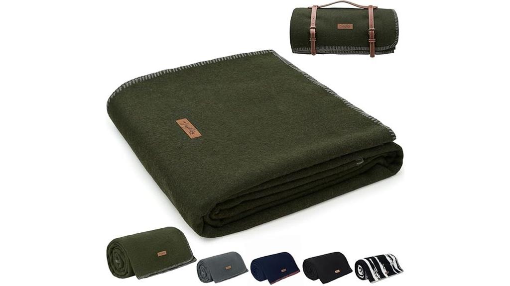 washable wool military blanket
