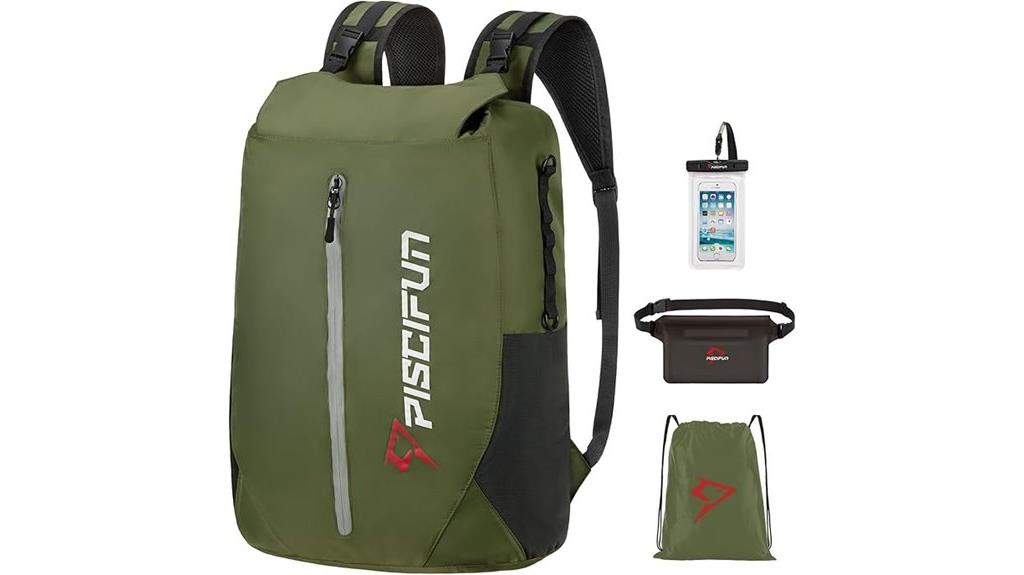 waterproof backpack with accessories