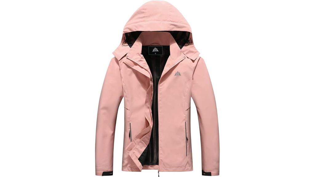 waterproof hooded rain jacket