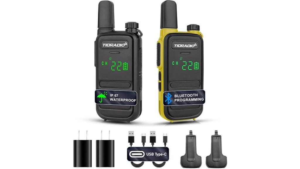 waterproof led walkie talkies