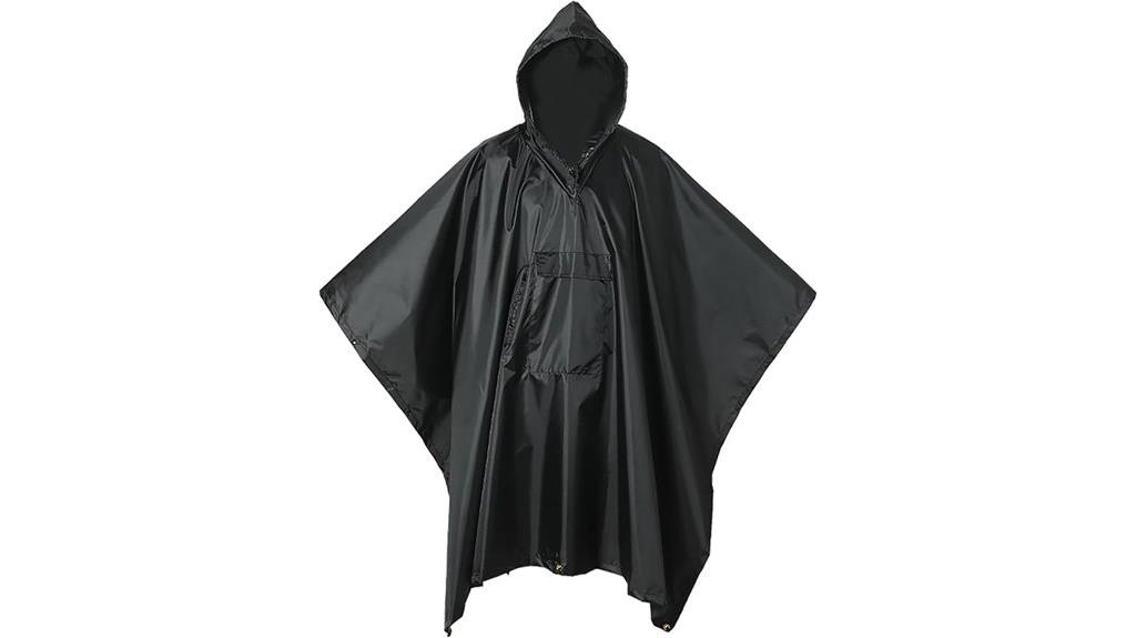 waterproof military camouflage poncho