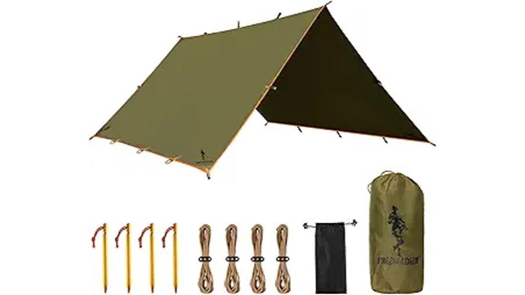 waterproof portable tarp shelter