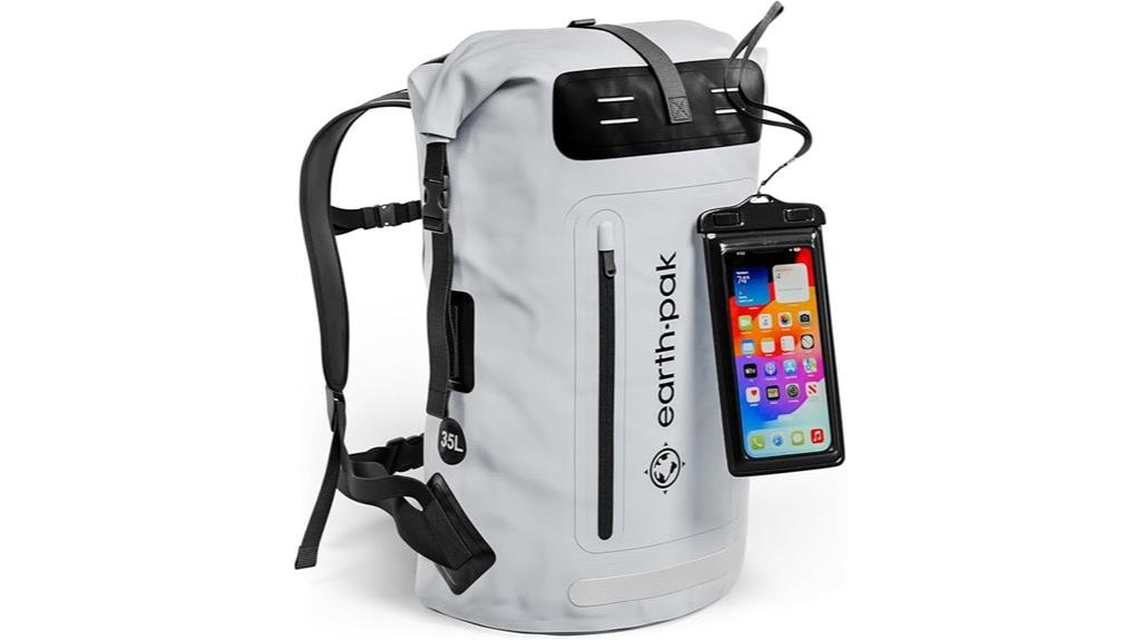 waterproof roll top hiking backpack