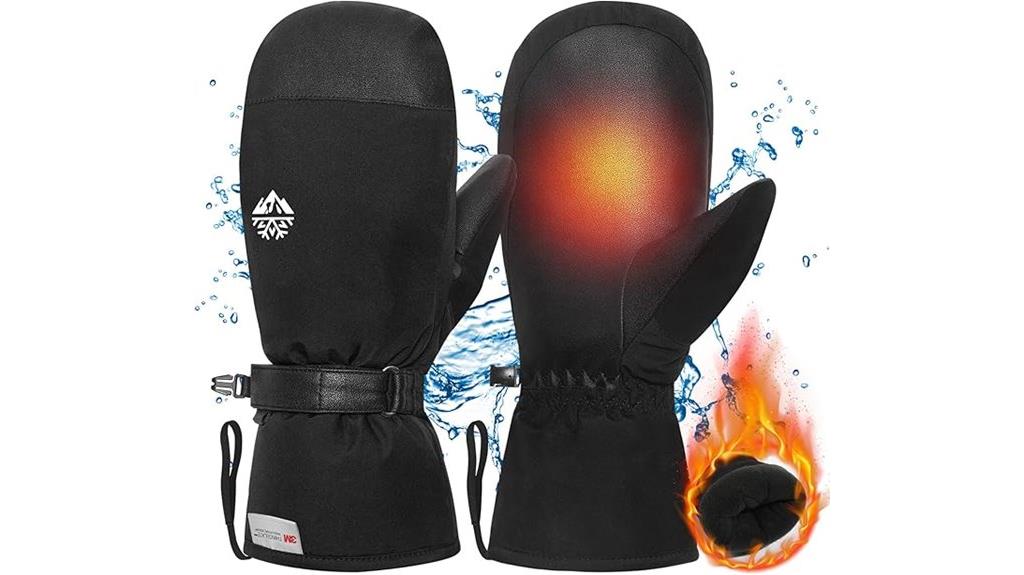 waterproof touchscreen ski gloves