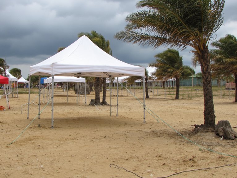 wind resistant pop up canopies