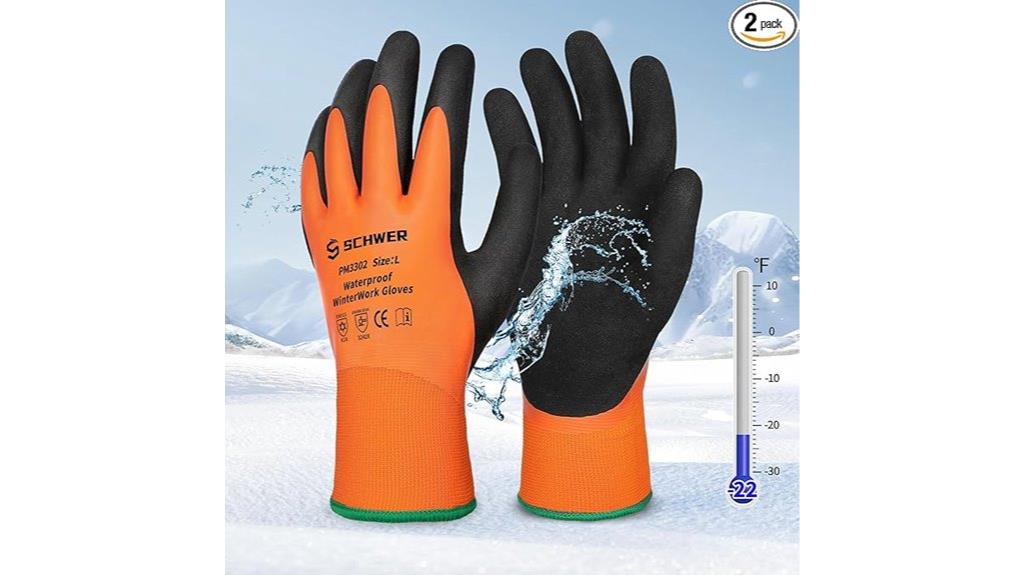 winter work gloves set