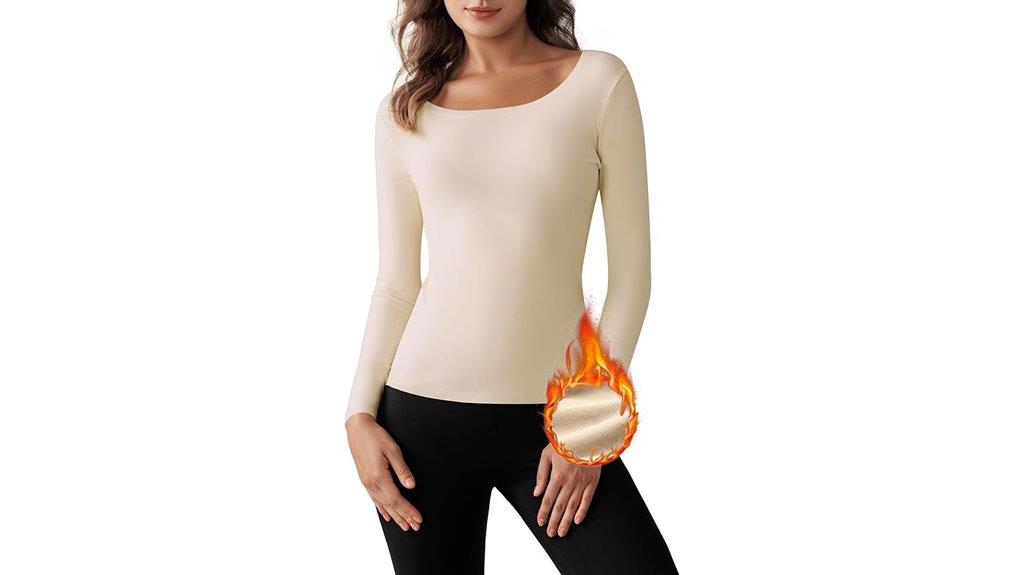 women s fleece thermal top