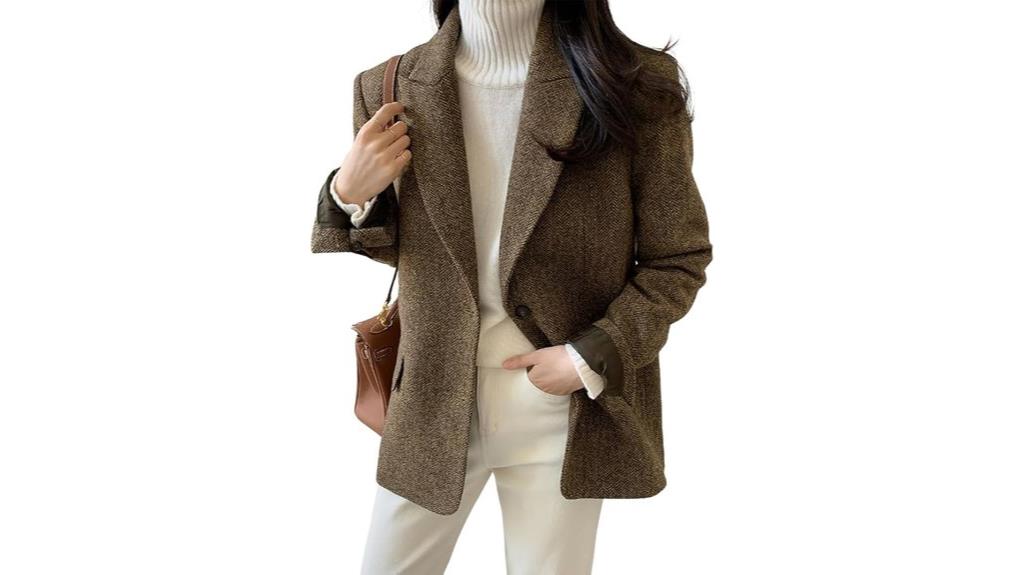 women s wool blend blazer
