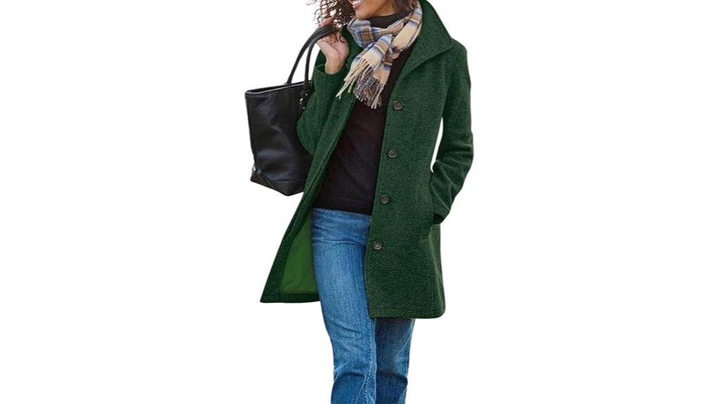 wool blend pea coat