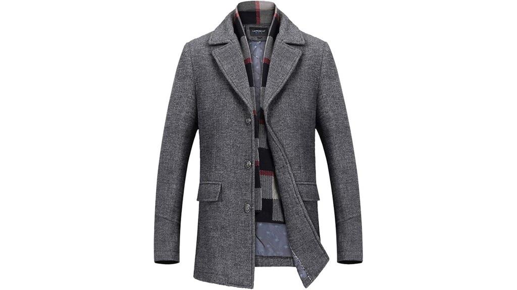 wool blend pea coat